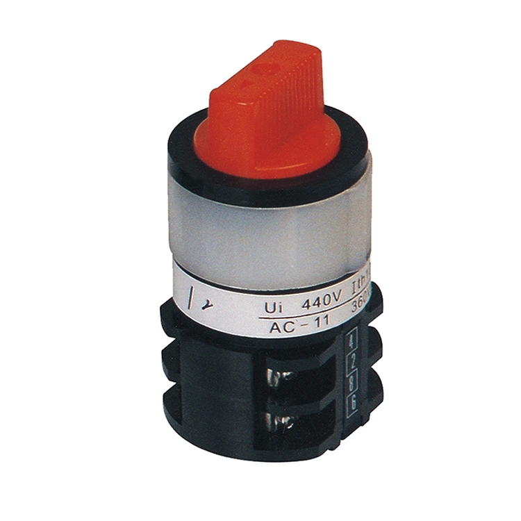 Commutateur à came à trois positions à montage sur trou central 10A