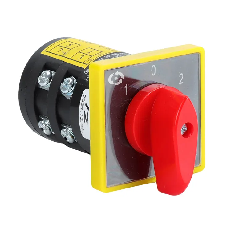 Commutateur à came rotatif combiné à trois positions 10A