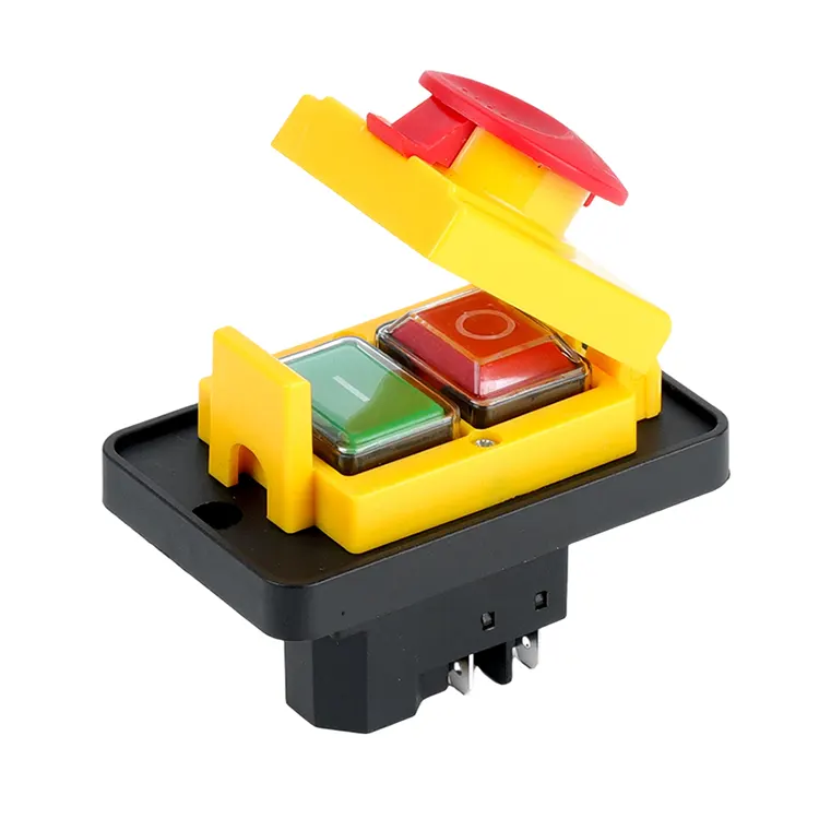 Interrupteur électromagnétique de couvercle d'arrêt d'urgence de panneau moyen et grand 16A