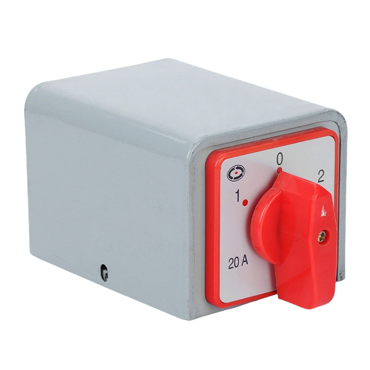 Commutateur à came rotatif combiné 20A 4kw avec coque