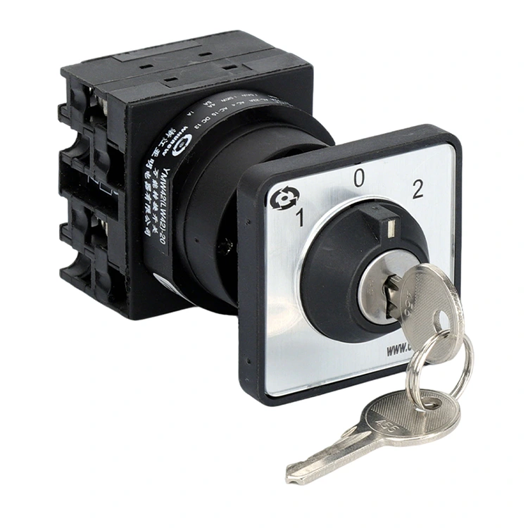 Le centre de commande du bouton de clé 20A installe un interrupteur à came à trois positions