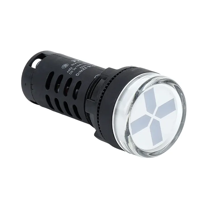Indicateur de Position de Type blanc, taille du trou de montage de 22mm, AD16-22W