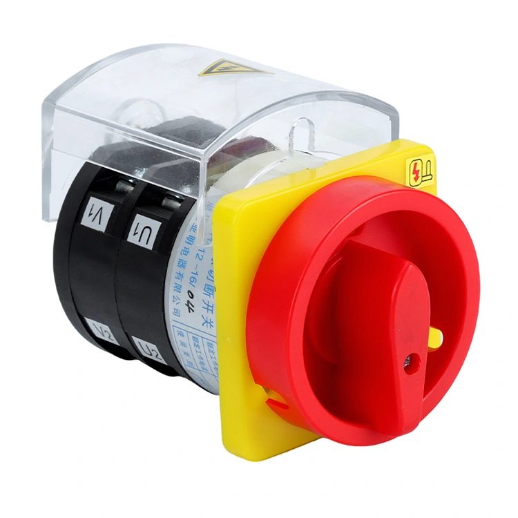 Montage sur plaque avec couvercle de protection Interrupteur combiné à cames