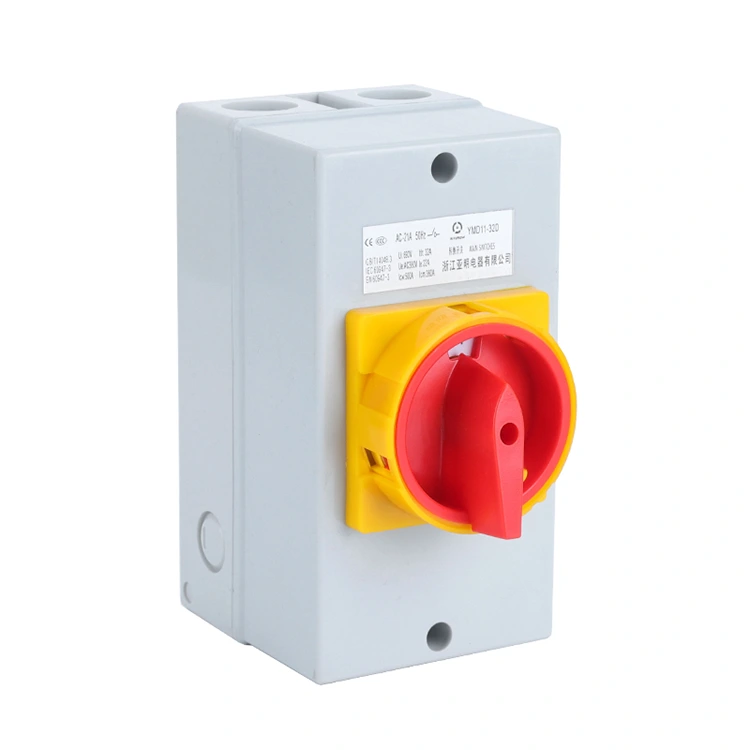 Interrupteur isolateur 25A avec boîtier inférieur blanc