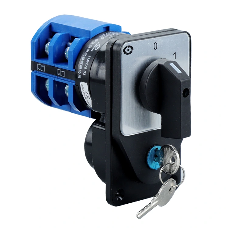 Commutateur à came de changement de commande à clé 63A