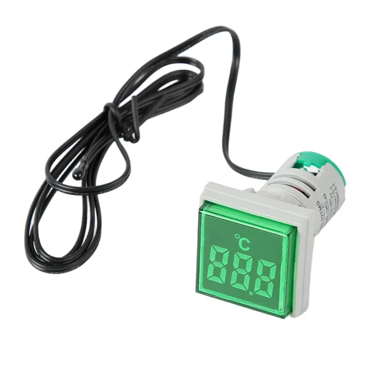 Indicateur lumineux circulaire à affichage unique pour thermomètre numérique AC