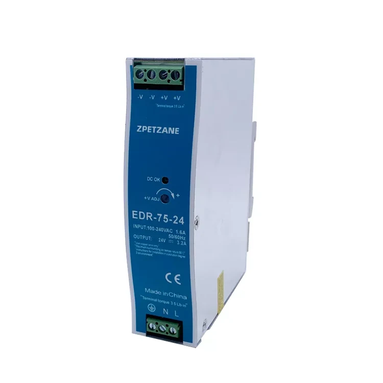 Alimentation à commutateur montée sur rail DIN EDR-75W