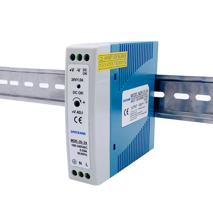 Alimentation à commutateur montée sur rail DIN MDR-20W