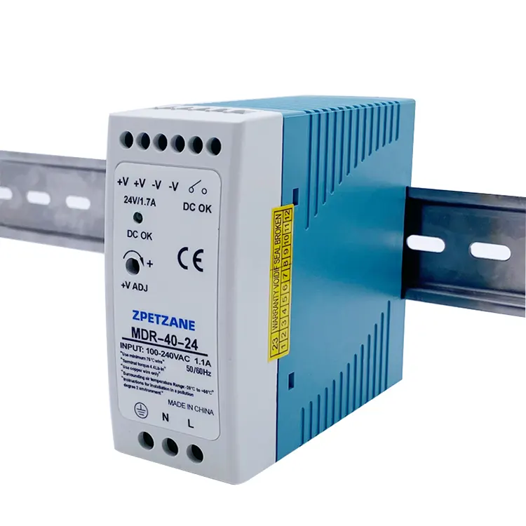 Alimentation à commutateur montée sur rail DIN MDR-40W