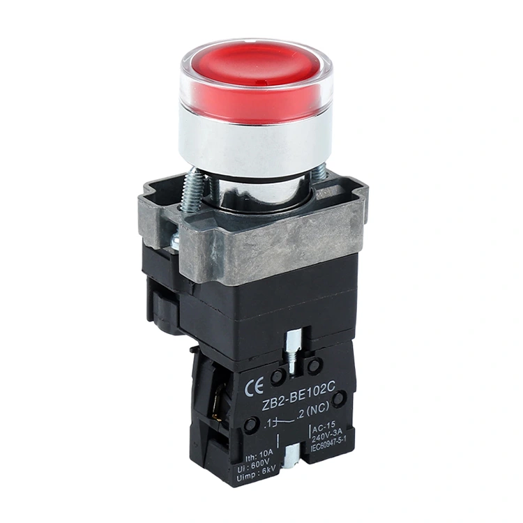 XB2-BW avec interrupteur à bouton-poussoir pour lumière LED